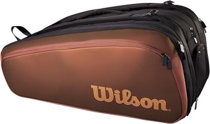 Wilson Super Tour V14 Pro Staff Tennis Racket Bag - Holds 15 Rackets, Brown