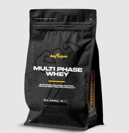 Big Man Multi Phase Whey-75 Serv.-2.26KG.-Strawberry Banana